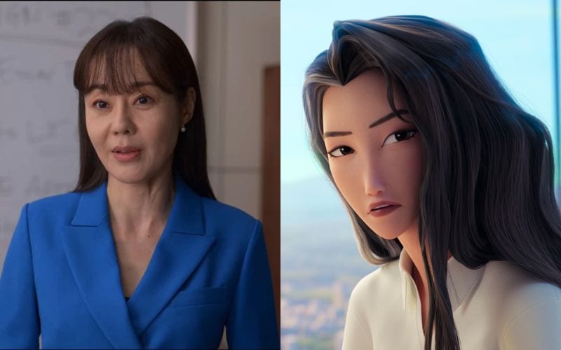 Yunjin Kim in XO Kitty and Kpop Demon Hunters